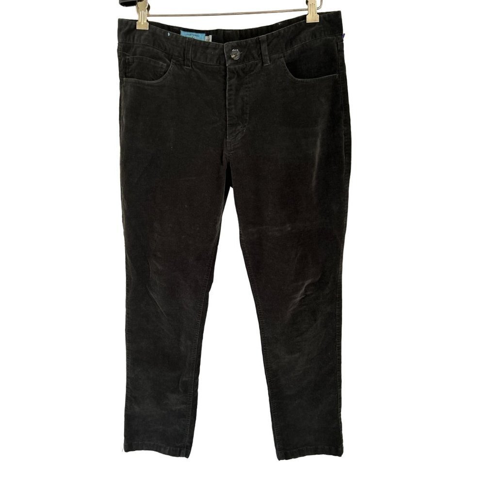 Men's 33/32 CASTAWAY Corduroy Pants Dark Gray Casual Cotton Strait Cut